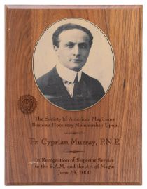 Fr. Cyprian S.A.M. Honorary Membership Plaque