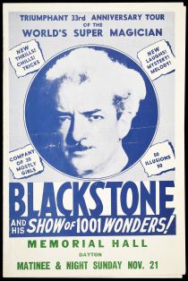 Blackstone and His Show of 1001 Wonders Program