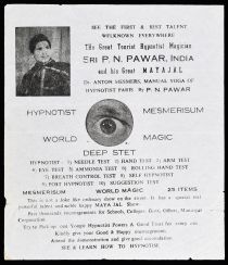 Sri P.N. Pawar and Anton Mesmers, Hypnotism