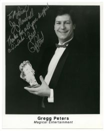 Gregg Peters Signed Publicity Portrait