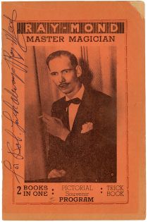 Ray-Mond: Master Magician Pictorial Souvenir Program (Inscribed and Signed)