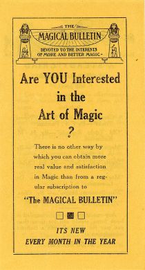 Thayer's Magical Bulletin Prospectus