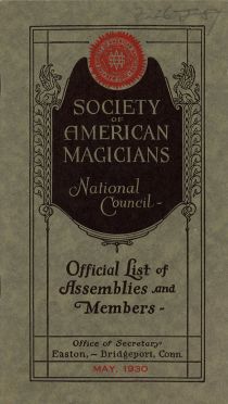 Society of American Magicians: Official List of Assemblies and Members