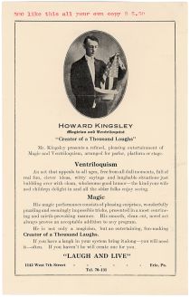 Howard Kingsley Advertisement