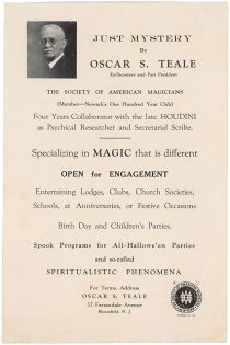 Oscar S. Teale Advertisement