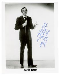 Walter Blaney Inscribed and Signed Photograph