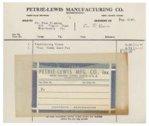Paul Fleming Petrie-Lewis Manufacturing Co. Receipt