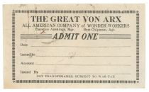 The Great Von Arx Show Pass