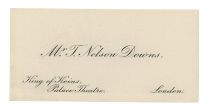 T. Nelson Downs Business Card