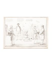 The Indian Juggler Caricature Print