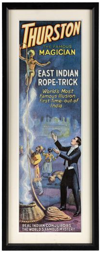 Thurston East Indian Rope-Trick Reproduction Poster, Framed
