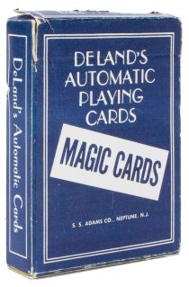 Deland's Automatic Playing Cards