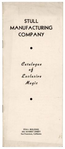 Stull Manufacturing Company, Catalogue of Exclusive Magic