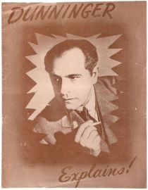 Dunninger Explains! Brochure