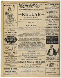 Kellar at the Cast Playbill