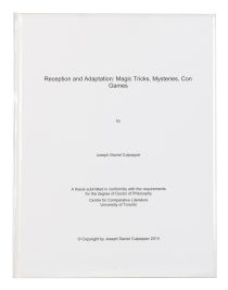 Reception and Adaptation: Magic Tricks, Mysteries, Con Games (Signed)