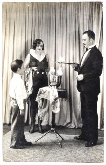 Magician and Doves Postcard