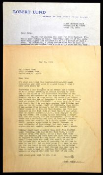 Letters Exchanged by John Braun and Robert Lund