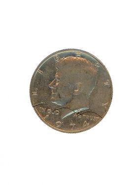 Bite-Out Half Dollar