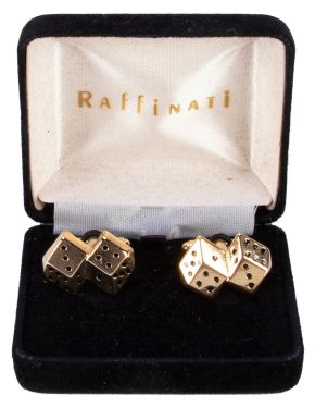 Raffinati Vintage Dice Cufflinks