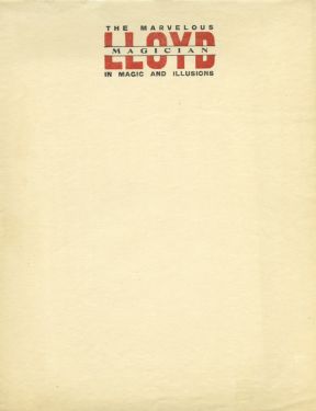 Lloyd the Marvelous Magician Letterhead