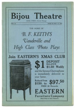 Dorny: Bijou Theatre Program