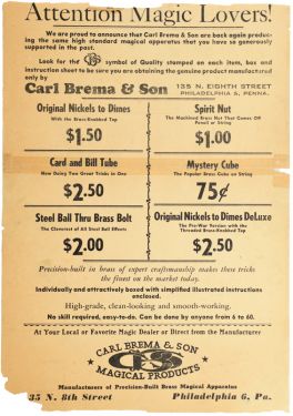 Carl Brema & Son Advertisement