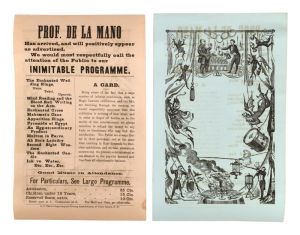 Prof. De La Mano Handbill