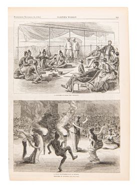 Burmese Conjurer Performance, Harper's Weekly