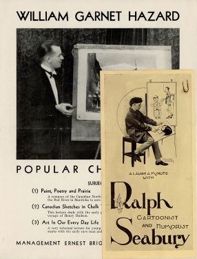 Two Stage Cartoonist Advertising Brochures