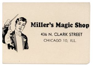 Miller's Magic Shop Business Card