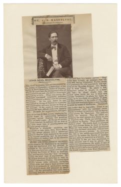 John Nevil Maskelyne Photograph and News Article