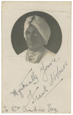 Frank Holmes Inscribed and Signed Postcard