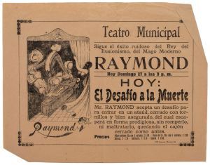The Great Raymond, Hoy: El Desafio a la Muerte Flyer