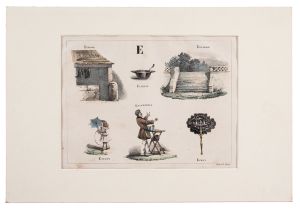 Escamoteur Hand-Colored Lithograph