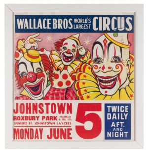 Wallace Bros. World's Largest Circus Framed Poster