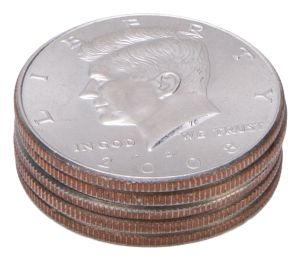 Stack of Kennedy Halves