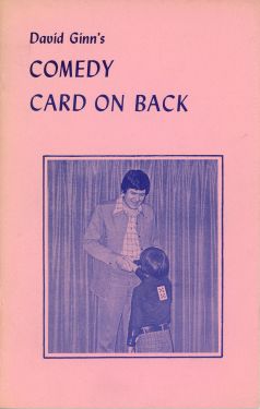 David Ginn's Comedy Card on Back