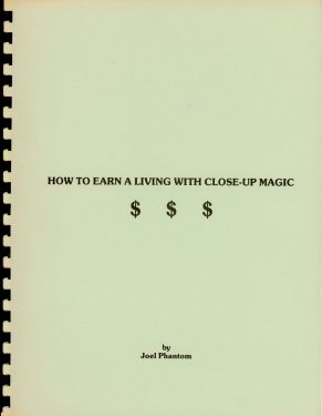 How to Earn a Living with Close-Up Magic (Signed)