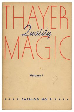 Thayer Catalog No. 9, Part 1