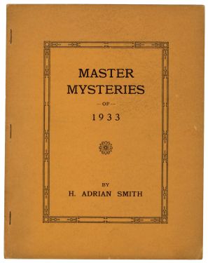 Master Mysteries of 1933