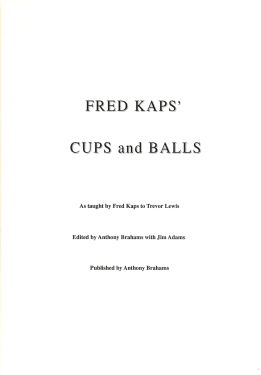 Fred Kaps' Cups and Balls