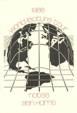 1986 World Lecture Tour Notes (Inscribed and Signed)