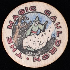 Magic Cauldron Wooden Nickel